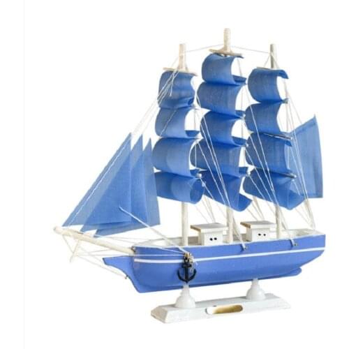 Sailor Miniature Wooden Pirate Sailing Captain Ship Model Marine Decoration Accessories Modern Arts Office Home Decor Souvenirs