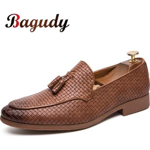 Men Dress Shoes Brown Leather Formal Shoes Man Wedding Shoes Elegant Luxury Suit Shoes Fashion Party Shoes Pointed Toe Flats