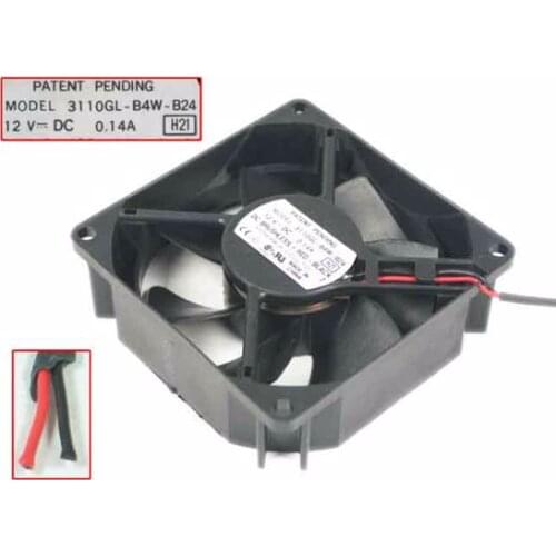NMB-MAT 3110GL-B4W-B24 H21 DC 12V 0.14A 80x80x25mm Server Cooling Fan
