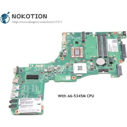 NOKOTION For Toshiba Satellite S50 S50DT-A Laptop Motherboard A6-5345M CPU DDR3 1310A2556002 V000318020 MAIN BOARD