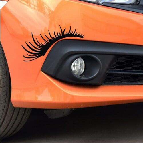 2021 New Headlights Eyebrow Eyelids Trim Stickers Cover Personality Car Lights Decoration Sticker Car Accessories Cars Supplies