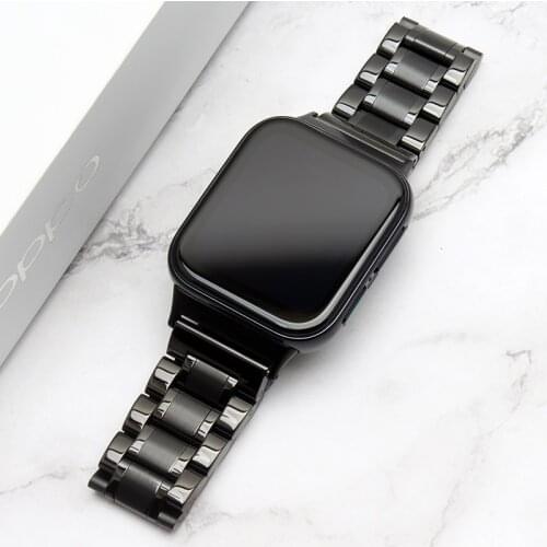 Luxury Stainless Steel strap For oppo watch 2 46mm watchband Bracelet band for OPPO Watch2 41/42mm Strap Smart watch Accessories