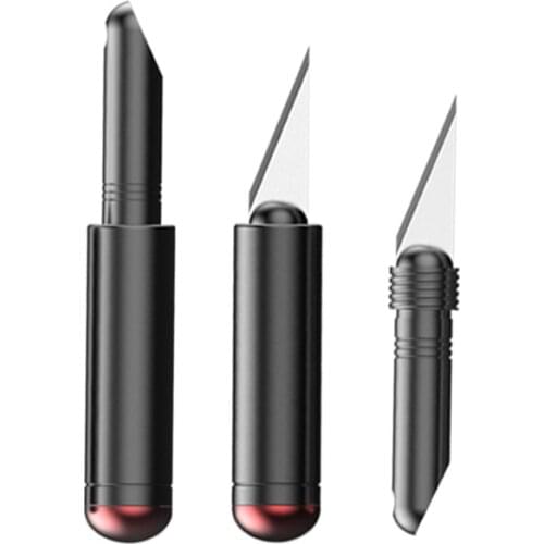 High carbon steel blade mini folding knife open case art blade sharp key knife remove express knife