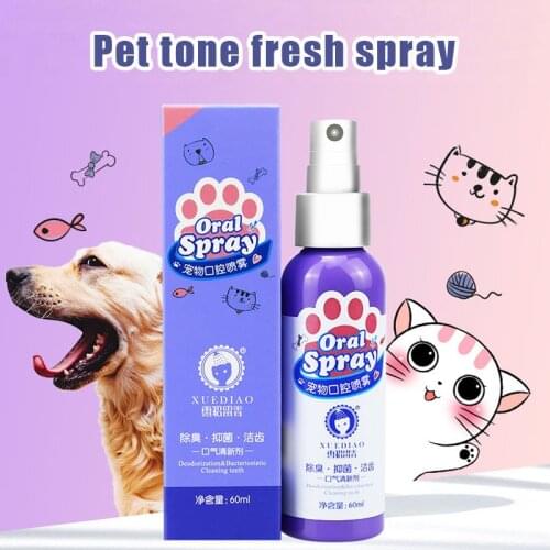 Pet Spray Dog Oral Care Bad Breath Teeth Cleaning Breath Freshener Plaque Removing SDF-SHIP