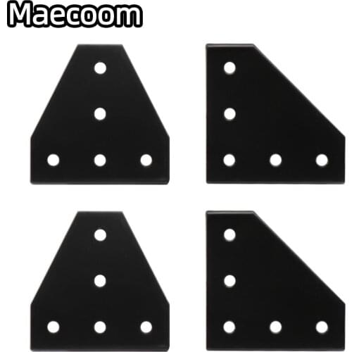 5 holes 90 degree joint board plate corner angle bracket T/L connection joint strip for 2020 aluminum profile 2020-T joint plate