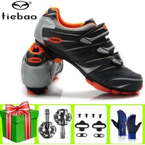 Tiebao Cycling Shoes Sapatilha Ciclismo Mtb Add Spd Pedal Professional Men Women Bicycle Self-Locking Mountain Bike Bicicleta