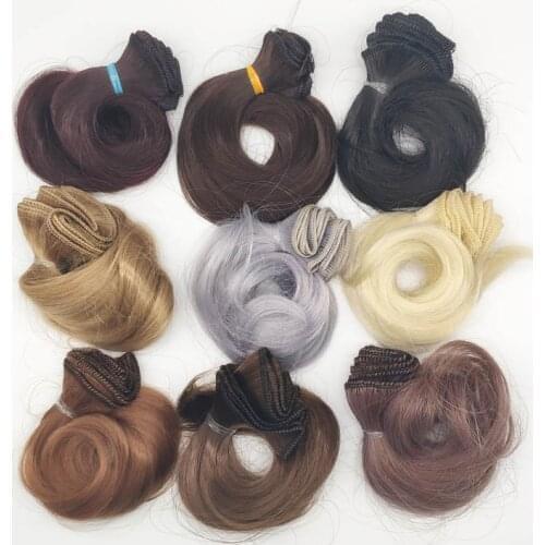 10PCS/LOT New Arrival Synthetic Doll Hair 15CM Curly DIY Hair For Dolls