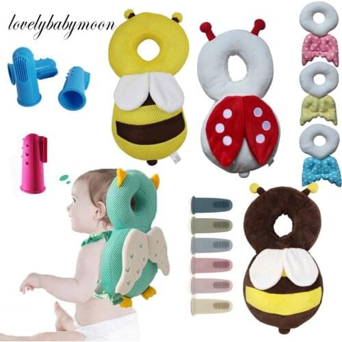 New Brand Cute Baby Infant Toddler Newborn Head Back Protector Safety Pad Harness Headgear Cartoon Baby Head Protection Pad