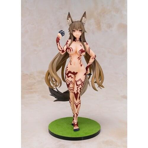 Yellow Egg Body Fox Ear Girl 1/6 Figure Temperature Control Color Change Painting Figure