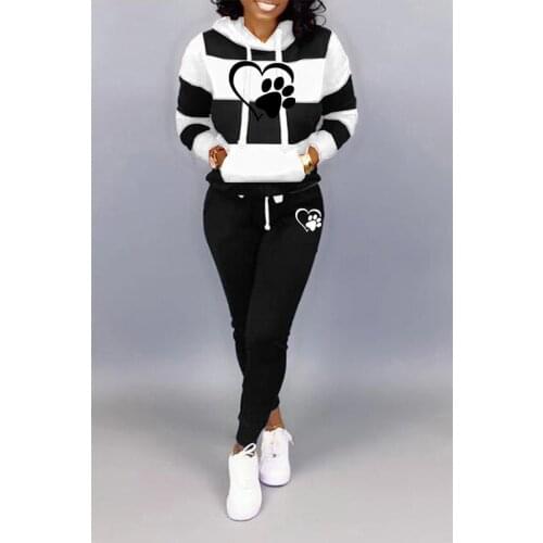Tracksuit Women Casual Two Piece Set Female Hoodies and Pants Outfits 2020 Womens Clothing Autumn Winter Sweatshirts Suit