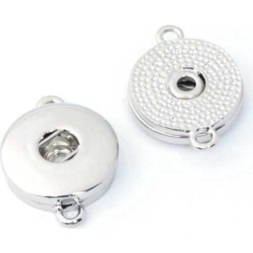 100pcs/lot Pendant Of Necklace Fit Snaps Style Small Buttons Jewelry 18mm Buttons Pendant Snap Jewelry