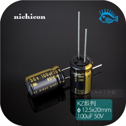 2pcs/20pcs 50V100uf 50V KZ MUSE Japan Nichicon original fever audio electrolytic capacitor 12.5x20mm