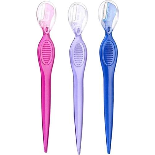 3 Pcs Eyebrow Razor Facial Hair Remover Eyebrow Trimmer Sharp Makeup Knife Blade Eye Brow Shaping Hair Remover Makeup Tools