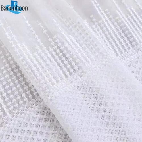 Time-limited Promotion Curtains Embroidery Particles Design Tulle For Living Room Sheer Fabric Panel Treatment For Bedroom
