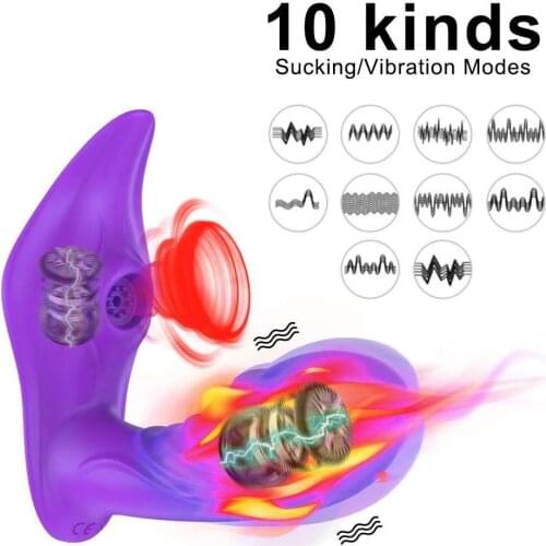 Wireless Remote Control Sucking Vibrator for Women G Spot Clit Sucker Clitoris Stimulator Dildo Sex Toys Shop for Adults Couples