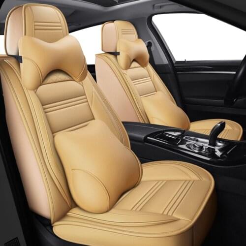 ZHOUSHENGLEE leather Universal Car Seat covers for Buick Excelle Enclave null VELITE 5 envision Encore Park GL6 Avenue GL8 auto