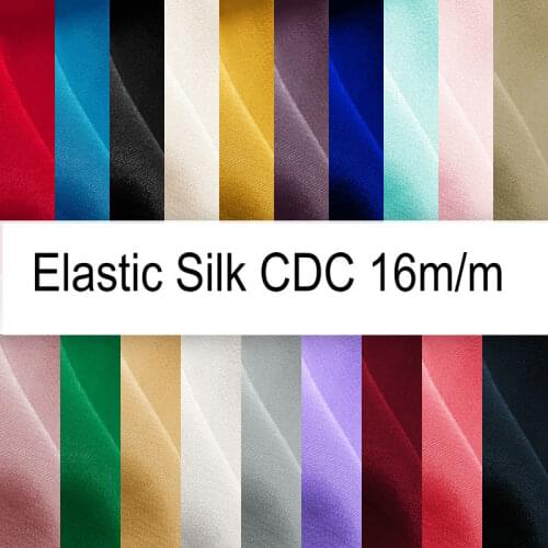 Elastic Silk Crepe De Chine Fabric For Silk Dress 16 m/m