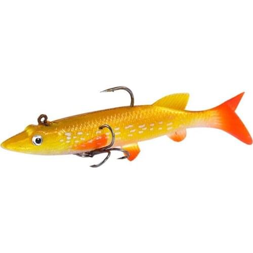 GLS brand pointed mouth single hook three hooks simulation fisheye bag lead fish soft bait 9.5cm14g bait road sub bait