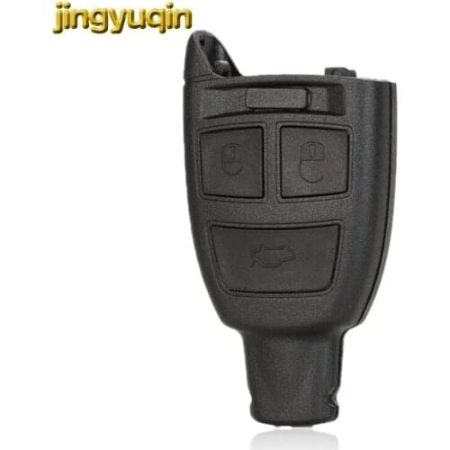 Jingyuqin Smart Car Key Shell For Fiat Croma 3 Buttons Remote Key Case Fob Replacement No Blade Uncut Key Blanks