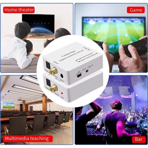 Quality Optical to Coax Bi-Directional SPDIF Toslink to Coaxial Swtich Digital Audio Converter Splitter Adapter