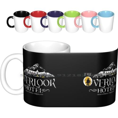 - Overlook Hotel Yellow Lights ( Distressed ) Ceramic Mugs Coffee Cups Milk Tea Mug Halloween Overlook Hotel Stanley Kubrick