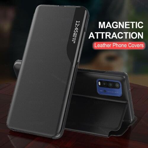 Magnetic Smart Case For Xiaomi Redmi 9T Redme 9T 9 T T9 On Xiomi Mi REDMI9T Book Stand Phone Cover PU Leather Smart Window View