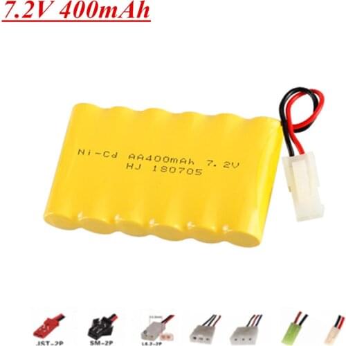 7.2V 400mAh Ni-CD Battery For Huanqi 516 558 549 RC toys Cars Tanks truck boat Spare Parts 6* AA nicd Batteries Pack 1PCS