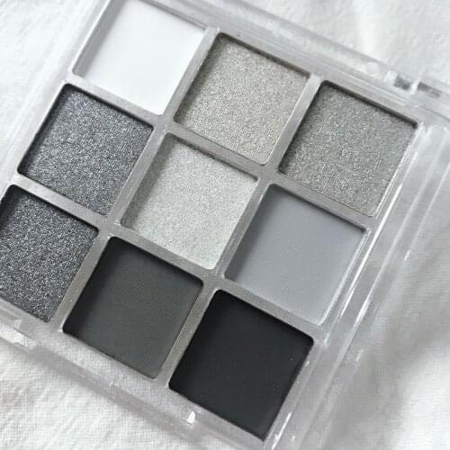 NEW 9COLORS Smoky Eyeshadow Palette Longlasting Pearlescent Matte Gray Earth Color Waterproof Makeup Eyeshadow Maquillajes TSLM1