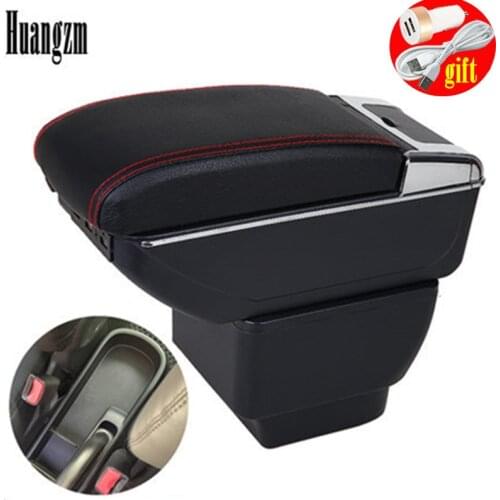 Armrest Box For Mazda 2 Armrest In Car Storage Box For Mazda PU Leather For Mazda 2/Demio/Mazda2 Armrest Box