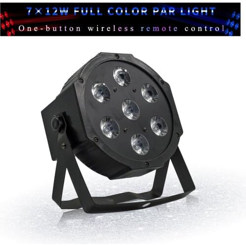 7x18w RGBWA UV 6in1 Par Led Light 7x12w RGBW A 4in1 5in1Plastic Par Light 7x15W Staining Light For Stage Wedding Party Disco