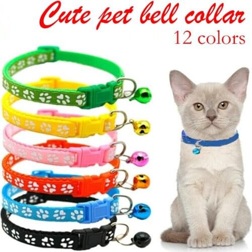 Simple bell pet collar Pet pendant Cat and Dog Safety Necklace cat collar cat harness cats products for pets supplies