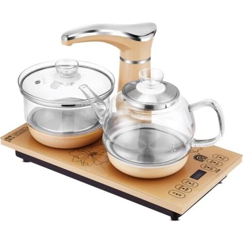 RS-CS1 Automatic Kettle Electric Kettle Self-sucking Household Glass Tea Maker Tea Cooker Induction Cooker Set One-button automa