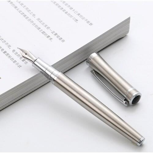 1 PC High Quality Iraurita Fountain Pen Full Metal Luxury Pens Caneta Office School Stationery Supplies