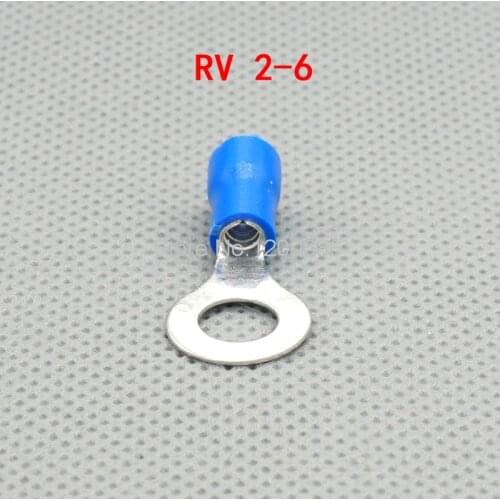 RV2-6 round pre-insulated terminal round connector terminal cold-pressing terminal RV2.5-6 100 only