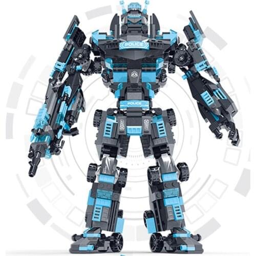 Mech Warrior Building Blocks Toy Robots Model Action Figure Soldiers Aanime Figure Dolls Assembling Bricks Toys For Children