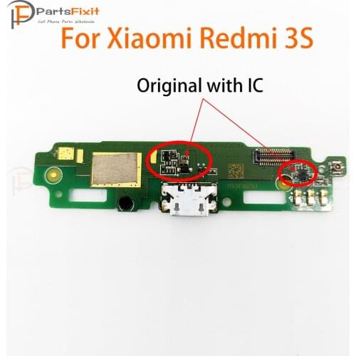USB Charging Dock Port Flex For Xiaomi Redmi 3S Charging Port Dock Connector Micro USB Charger Board Parts Flex Replacements