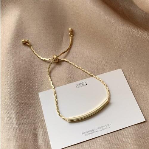 Japanese And Korean INS Wind Niche Design Adjustable Bracelet Female Simple Wild Girlfriends Bracelet Fashion Trend Bracelet