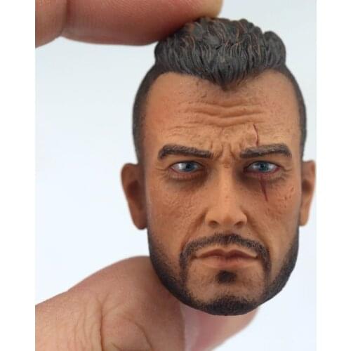 1/6 Scale Ghost Soap Head Carving Military Male Soldier Head Sculpt for 12in Phicen Tbleague Toy