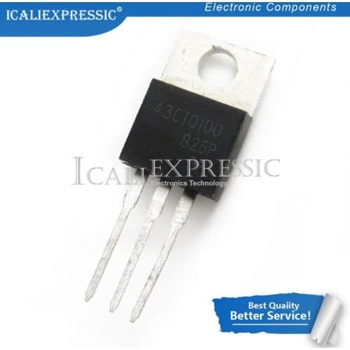 10PCS 43CTQ100 TO-220 100V 43A new original In Stock
