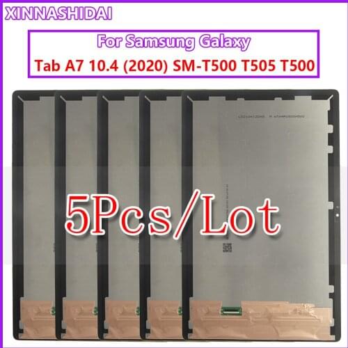 5PCS/For Samsung Galaxy Tab A7 10.4 (2020) SM-T500 T505 T500 LCD Display Touch Sensor Glass Screen Digitizer Assembly