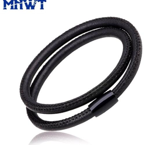 MNWT Fashion sheepskin Leather Bracelet Men Women Charm Bracelet Vintage Jewelry Simple Design Schapenleer Bracelet