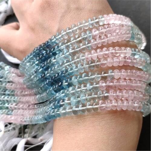 AAA loose beads morganite 5-5.5mm 40cm for DIY jewelry making FPPJ wholesale beads nature