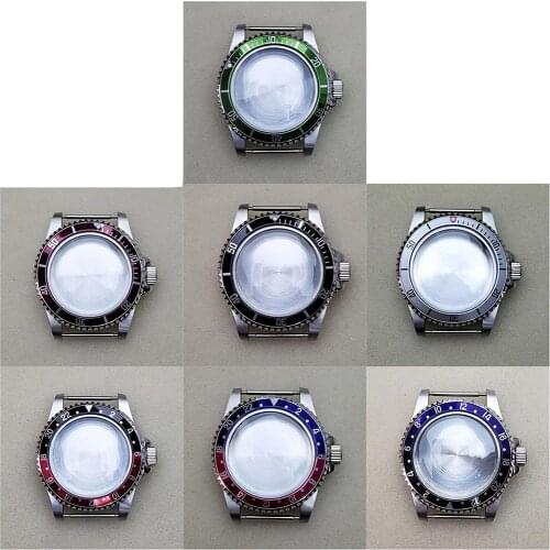 39.5mm Stainless Steel Watch Case for Miyota 8215, 8200, 821A Watch Shell for Mingzhu 2813 Mechanical Movement