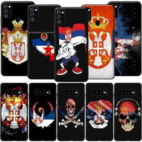 GX215 Serbia Flag Case for Samsung Note 8 9 10 20 Ultra J2 J5 J4 J6 Plus J7 Prime Duo J730 Pro Core J8 Lite