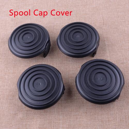 LETAOSK Black ABS 4PCS Grass Trimmer Spool Cap Cover Fit for WORX WG168 WG184 WG191