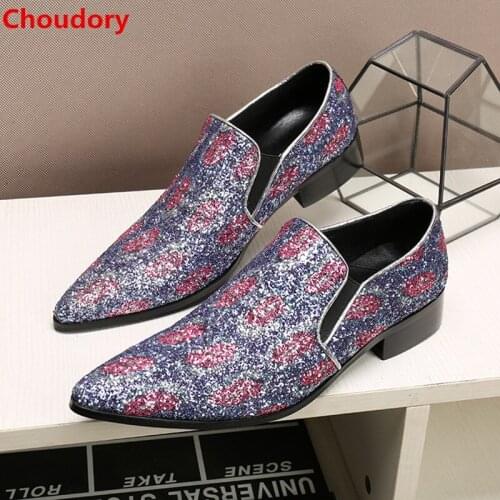 Choudory mens shoes genuine leather sapato masculino pointy hidden heel shoes for men velvet dress shoes 2017 formal shoes men