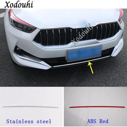 For Kia K3 Forte Cerato 2019 2020 Car Cover Bumper Engine ABS Chrome/stainless steel Trims Front Bottom Grid Grill Grille Edge