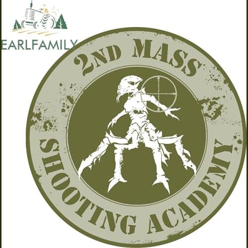 EARLFAMILY 13cm x 13cm for 2nd Mass Shooting Academy Car Stickers Trunk Decal Sunscreen Waterproof Occlusion Scratch Decor