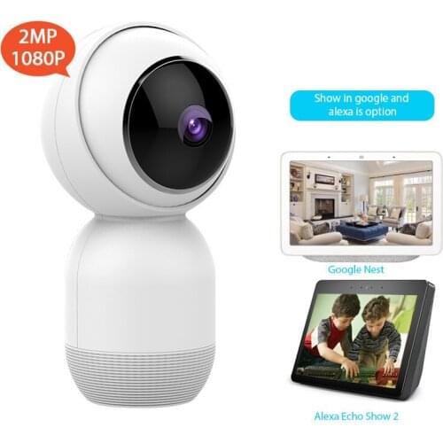 Tuya App FHD 1080P WiFi IP Camera Smart Home Security Wireless Mini CCTV Camera Work with Google / Alexa 360° View Baby Monitor