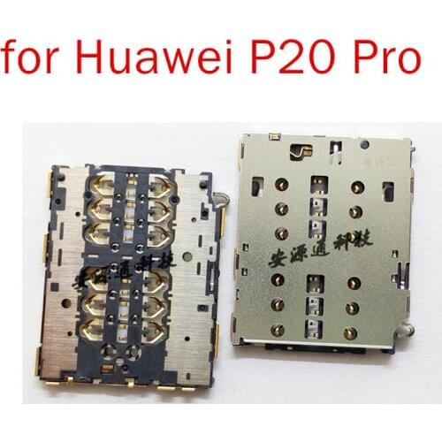 For Huawei P20 Pro Card Reader SIM SD Card Slot Connector Socket Holder Tray Reader Replacement for P20 pro Repair Spare Parts